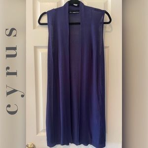 🆕CYRUS Open Front Knit Sweater Long Vest